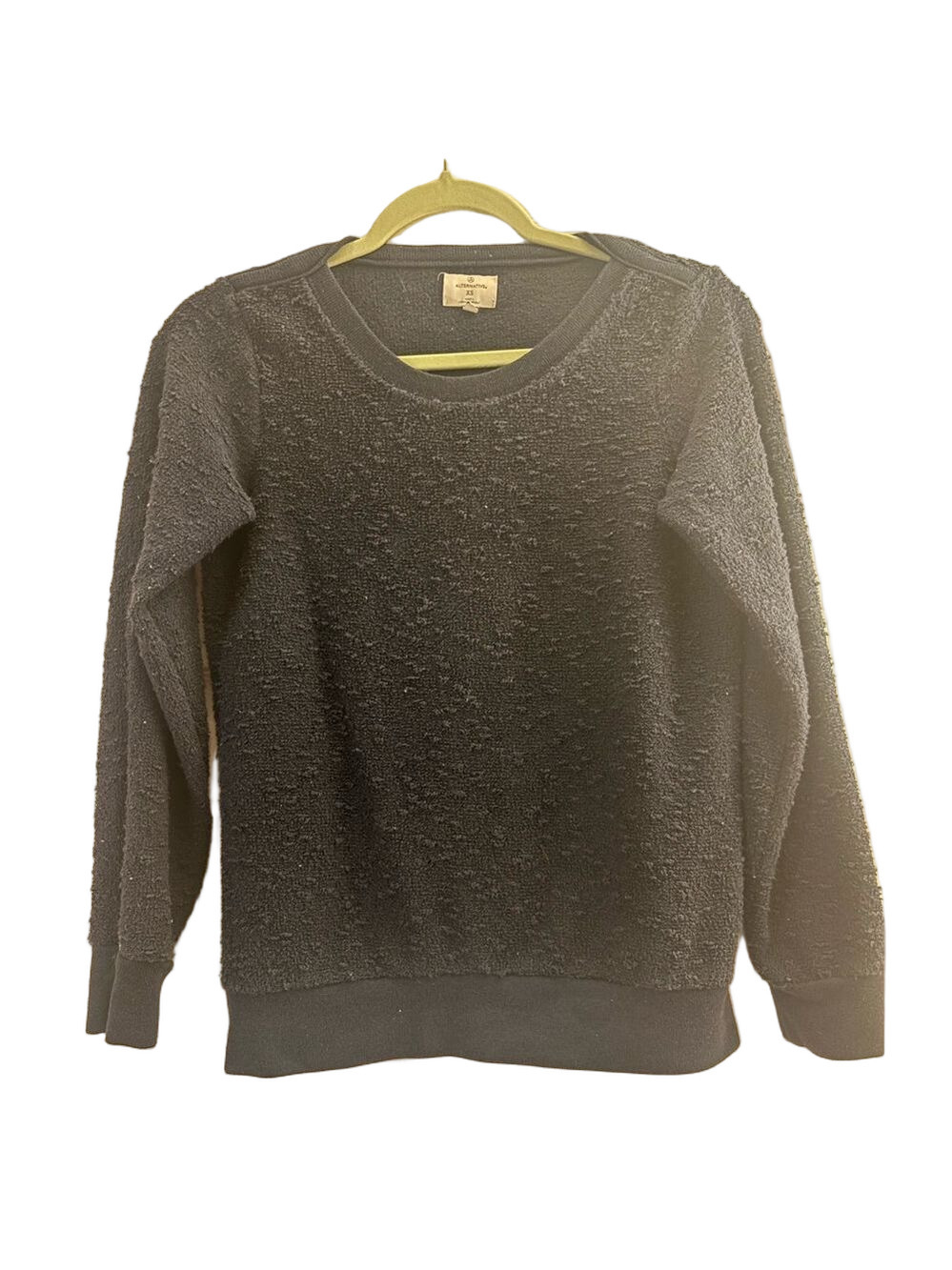 Alternative Black Textured Knit Top